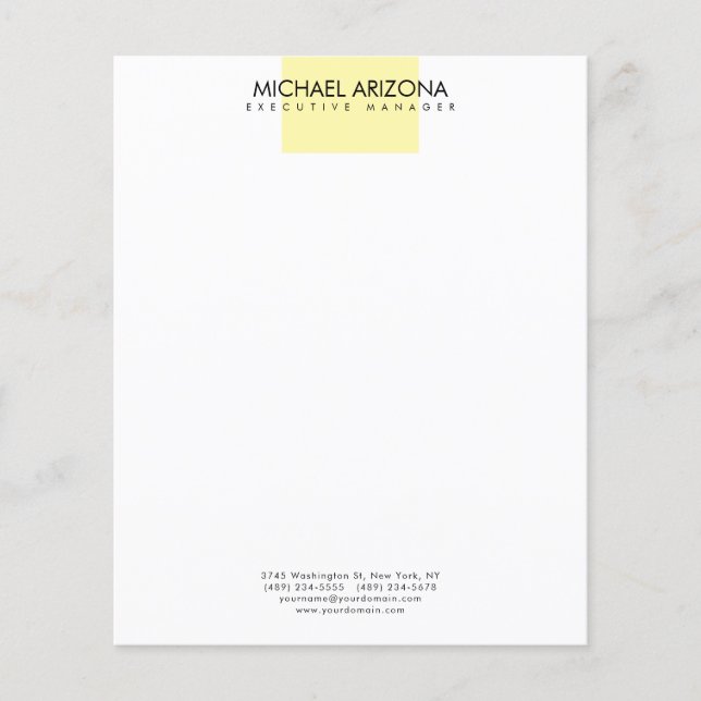 Modern Minimalist Simple Plain  Flyer (Front)