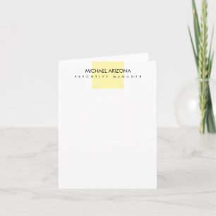 Modern Minimalist Simple Plain Note Card