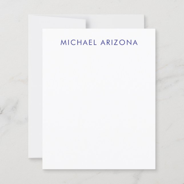 Modern Minimalist Simple Plain Own Name (Front)