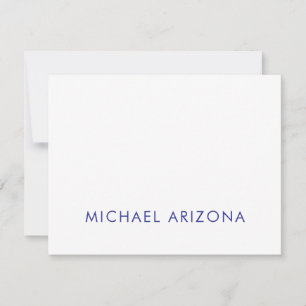 Modern Minimalist Simple Plain Own Name Card