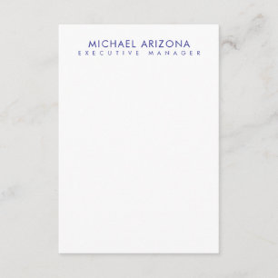 Modern Minimalist Simple Plain Own Name Enclosure Card