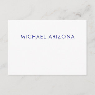 Modern Minimalist Simple Plain Own Name Enclosure Card