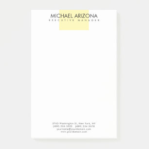 Modern Minimalist Simple Plain Post-it Notes