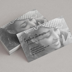 Modern minimalist simple professional photo business card