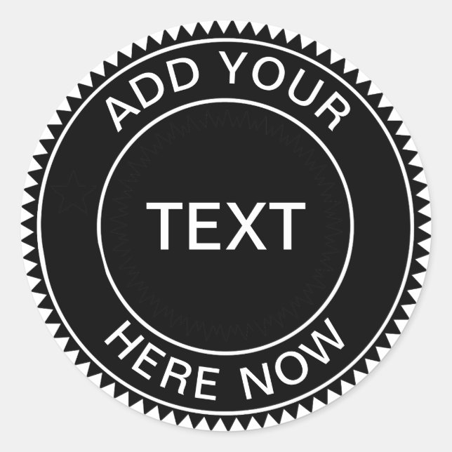 Modern Minimalist Simple Retro Black Sticker (Front)