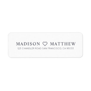Modern Minimalist Simple Return Address Return Address Label