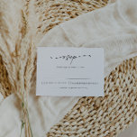 Modern Minimalist Simple RSVP Insert Card<br><div class="desc">This is a modern minimalist, simple RSVP insert card featuring a serif font and swooping calligraphy font. This elegant wedding invitation comes with an optional backside where you can display your own special photo. Edit all wording except for the "rsvp" on this insert card. All colours are also editable. //...</div>