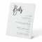 Modern Minimalist Simple Script Wedding Bar Sign