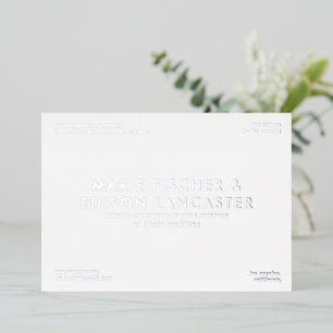 Modern Minimalist Simple Sleek Charming Wedding