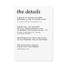 Modern Minimalist Simple Sleek Wedding Details