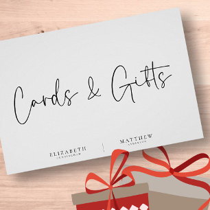 Modern Minimalist Simple Wedding Cards & Gifts Poster