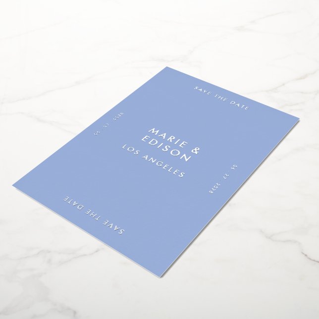 Modern Minimalist Simple Wedding Save the Date (Rotated)