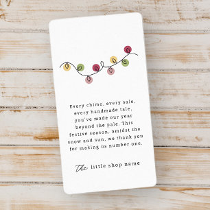 Modern Minimalist Small Business Holiday Thank You