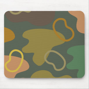 Modern minimalist smoky colour pallet Simple green Mouse Pad