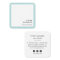 Modern Minimalist Square Business Cards | Aqua