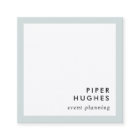 Modern Minimalist Square Business Cards | Mist