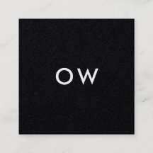 Modern Minimalist Square Monogram Initial