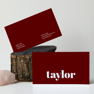 Modern Minimalist Stylish and Trendy Professional Business Card