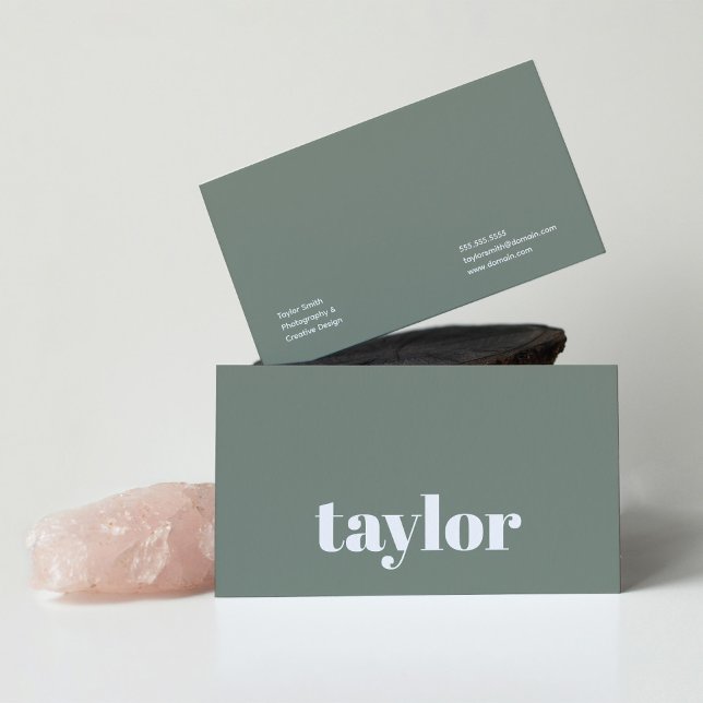 Modern Minimalist Stylish and Trendy Professional Business Card (Creator Uploaded)