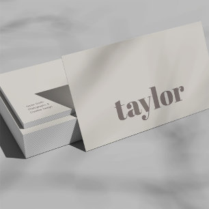 Modern Minimalist Stylish and Trendy Professional Business Card