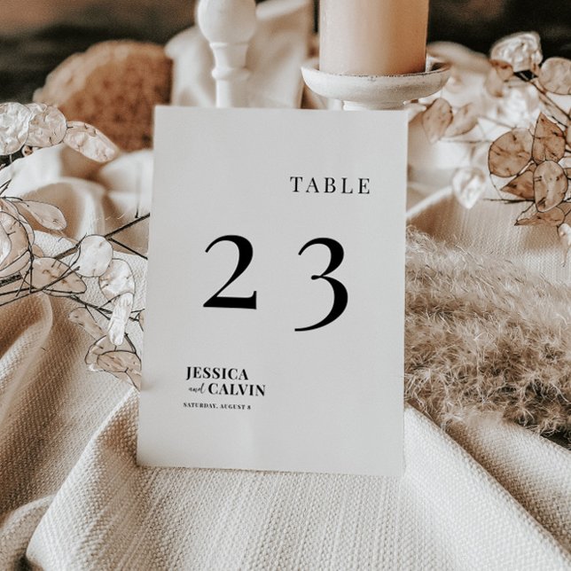 Modern Minimalist Table Number (Creator Uploaded)