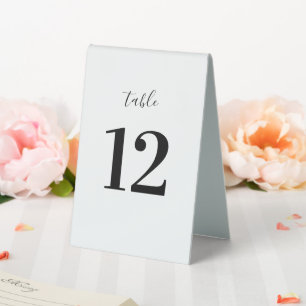 Modern Minimalist Table Number Pedestal Sign