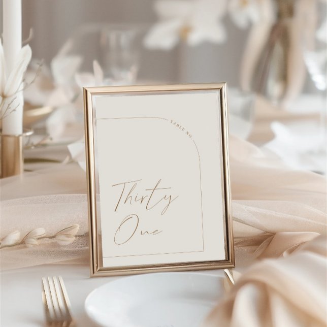 Modern Minimalist Table Thirty One Table Number (Modern Minimalist Table Thirty One Table Number)