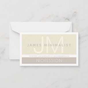 Modern Minimalist   Taupe Earth-tones Card