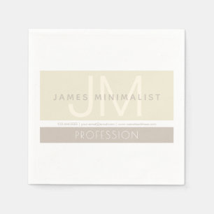 Modern Minimalist Taupe Earth-tones Napkin