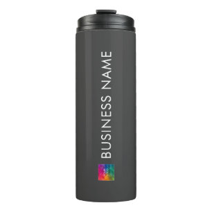 Modern Minimalist Template Business Logo Promotion Thermal Tumbler