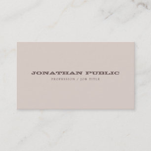 Modern Minimalist Template Elegant Colors Trendy Business Card