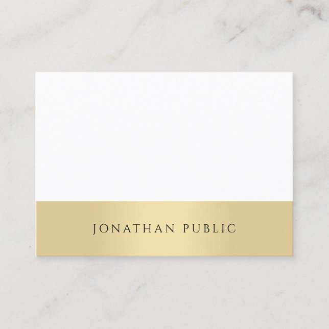 Modern Minimalist Template Professional Elegant Business Card (Front)
