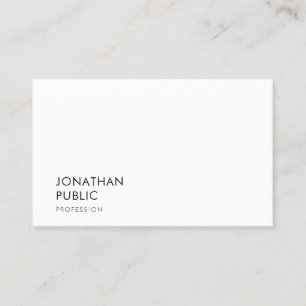 Modern Minimalist Template Professional Elegant Business Card
