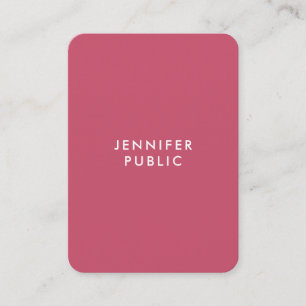 Modern Minimalist Template Trend Colours Chic Silk Business Card