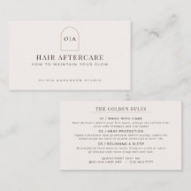 Modern Minimalist Terracotta Hair Aftercare