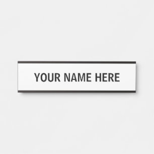Modern Minimalist Text style door sign