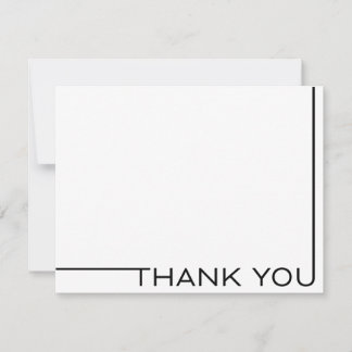 Modern Minimalist Thank You Card