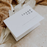Modern Minimalist Thank You Card<br><div class="desc">This Modern Minimalist thank you card is perfect for your classy boho wedding. Its simple, unique abstract design accompanied by a contemporary minimal script and a white and black colour palette gives this product a feel of elegant formal luxury while staying simplistic, chic bohemian. Keep it as is, or choose...</div>