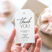 Modern Minimalist Thank you Wedding Favour