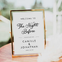 Modern Minimalist The Night Before Welcome