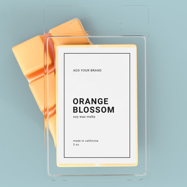 Modern Minimalist Thin Black Border Product Label (Creator Uploaded)