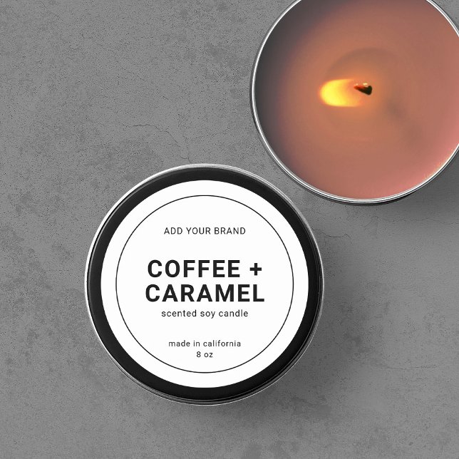 Modern Minimalist Thin Black Border Product Label (Creator Uploaded)