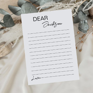 Modern Minimalist Time Capsule Note Message Card