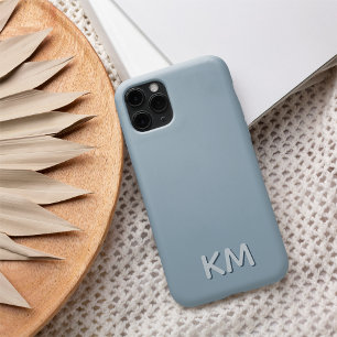 Modern Minimalist Tonal Monogram iPhone 16 Case