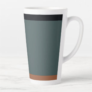 Modern Minimalist Tri-Tone: Charcoal, Slate, and O Latte Mug