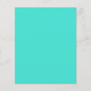 Modern Minimalist Turquoise Blank Paper Sheet