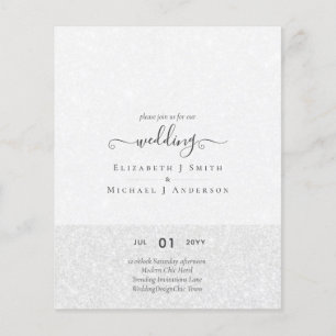Modern Minimalist Typography Colour Wedding INVITE Flyer