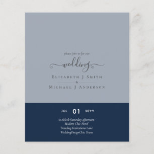 Modern Minimalist Typography Colour Wedding INVITE Flyer
