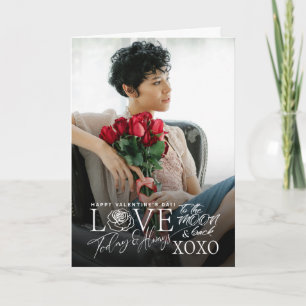 Modern Minimalist Typography Custom Photo Card