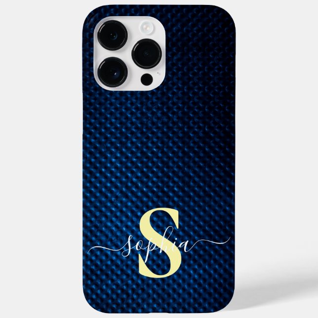 Modern Minimalist Typography Name monogrammed Case-Mate iPhone Case (Back)